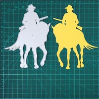 horseracehunting on horseback metal cutting dies for stamps scrapbooking stencils diy paper album card decor embossing 2020 new