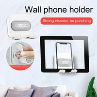 suction cup mobile phone holder affixed to the shower room bathroom kitchen mirror wall mobile phone holder wall mounted