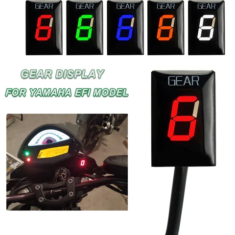 Индикатор уровня переключения передач для мотоцикла Ecu 1-6 для Yamaha XJ6 R1 R6 Fzh150 Fzn150 Xt660 Xjr1300 Fz16 FZ1 FZ-S Xvs950A Fz8 Fz6r