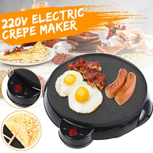 electric egg roll maker crispy omelet mold crepe baking pan pancake bakeware diy ice cream cone machine pie frying grill maker free global shipping