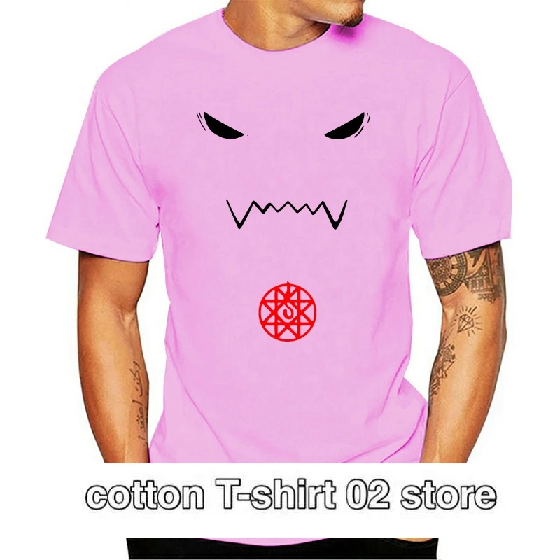 

Camiseta De манга corta De Anime Alphonse, ropa De moda De algodón con cuello Round Do, De Metal, 100%, 2021