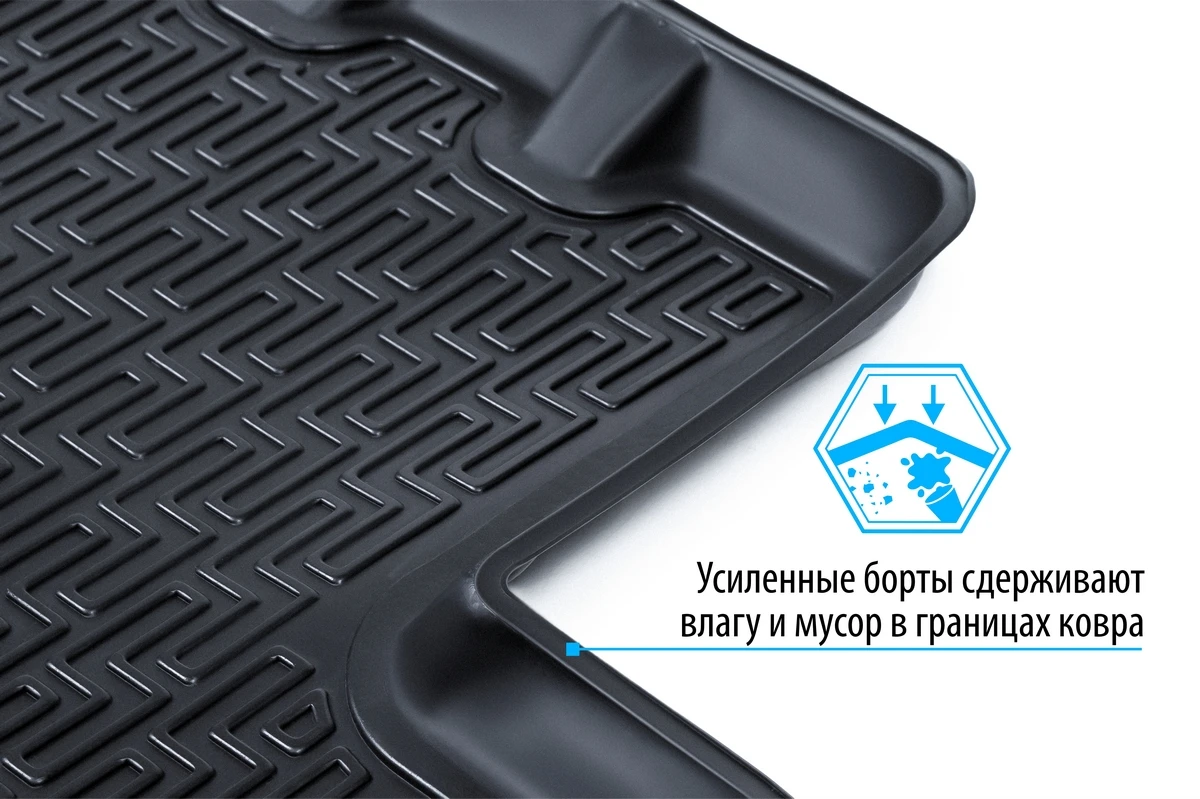 Коврики в салон автомобиля Rival для BMW X5 G05 2018-н.в. полиуретан с крепежом 5 шт. 10502001 |
