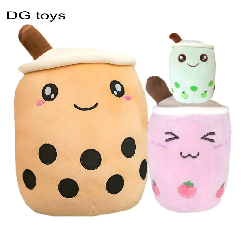 Милый фруктовый напиток плюшевая игрушка мягкое набивное зеленое яблоко розовый