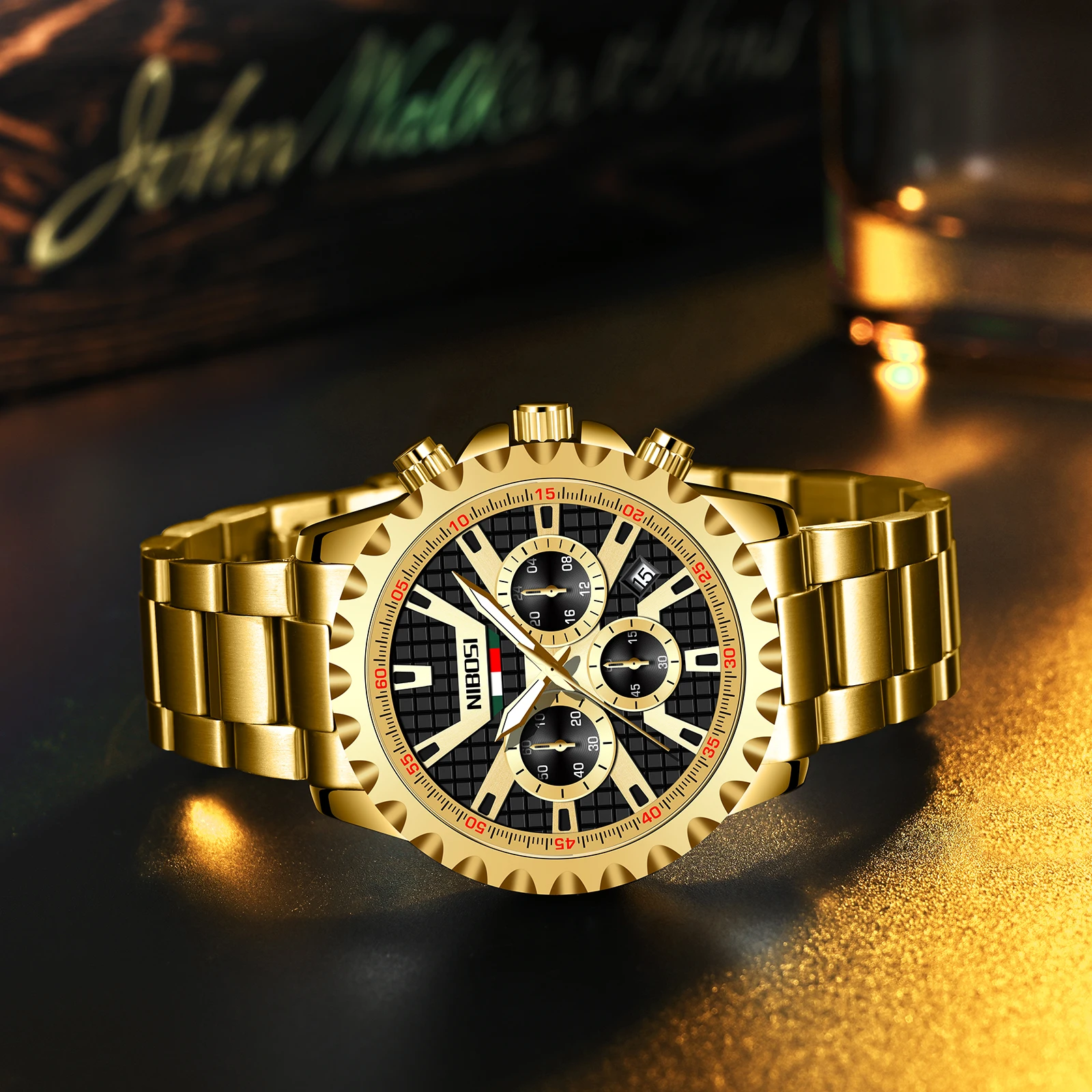 

New Fashion NIBOSI Top Mens Watches Luxury Quartz Date Clock Sports Watch Famous Dress Waterproof Watch For Men Reloj Hombre