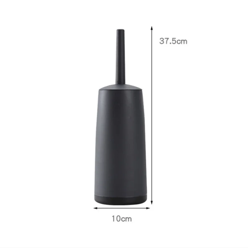 

360 No Dead Angle Cleaning Long Handled Toilet Cleaning Brush Set Bathroom Gadgets Black Splash-proof Nylon Brush Cleaning Tool