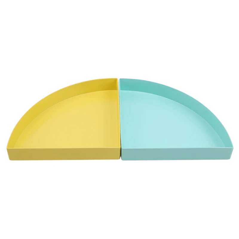 Экологичная тарелка для закусок из нержавеющей стали треугольная торта фруктов