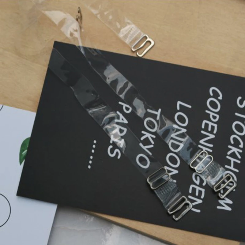 

1 Пара регулируемых бюстгальтеров с металлической пряжкой ремень для женщин эластичные прозрачные силиконовые лямки бюстгальтера аксессу...