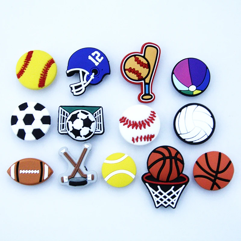 

13-Piece Set Of Various Balls, PVC Shoelace Buckle Decorations, Shoe Accessories Croc Jibz Children's Favorite Gift