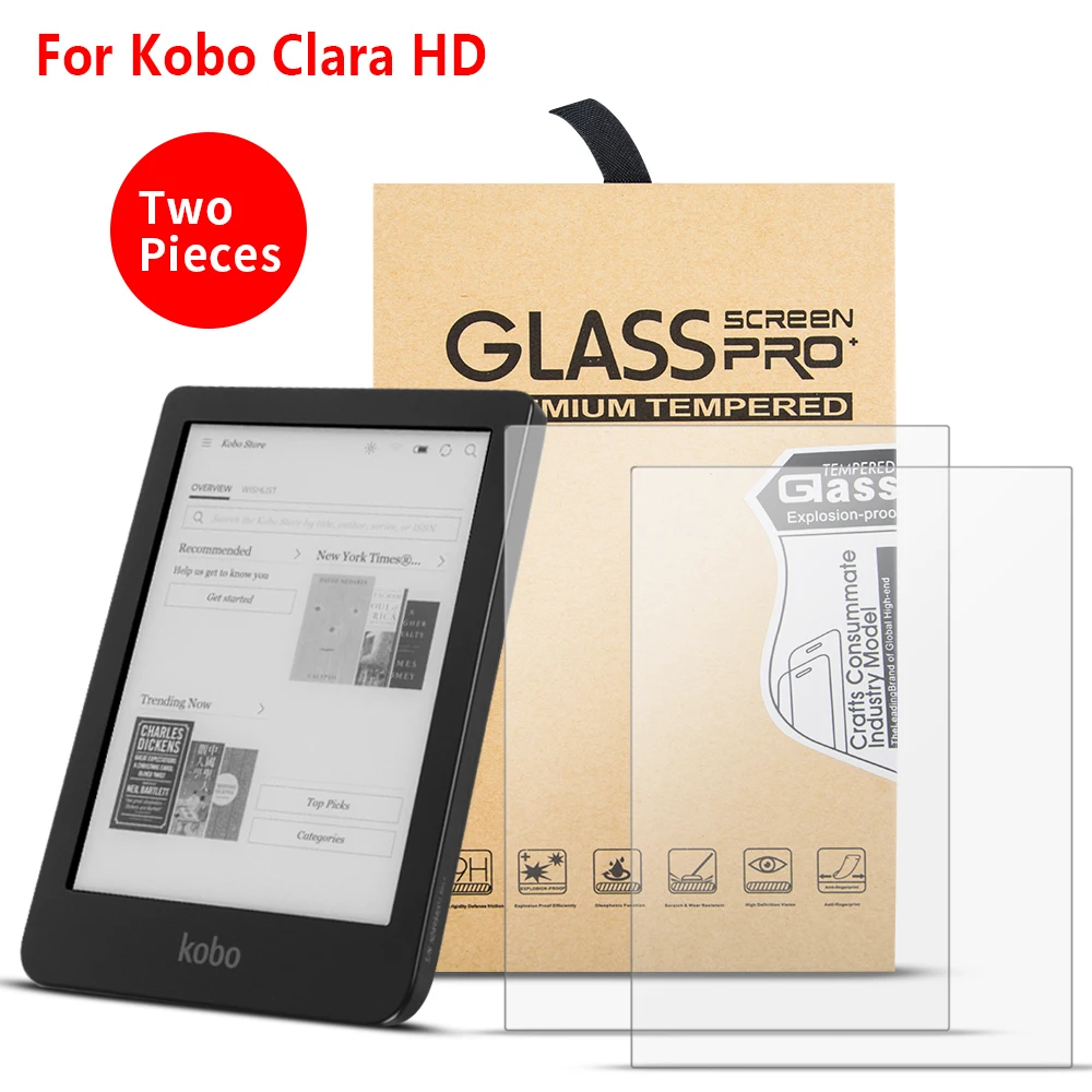 2 шт./лот протекторы для экрана Kobo Clara HD 6 дюймов 2018 электронная книга нано