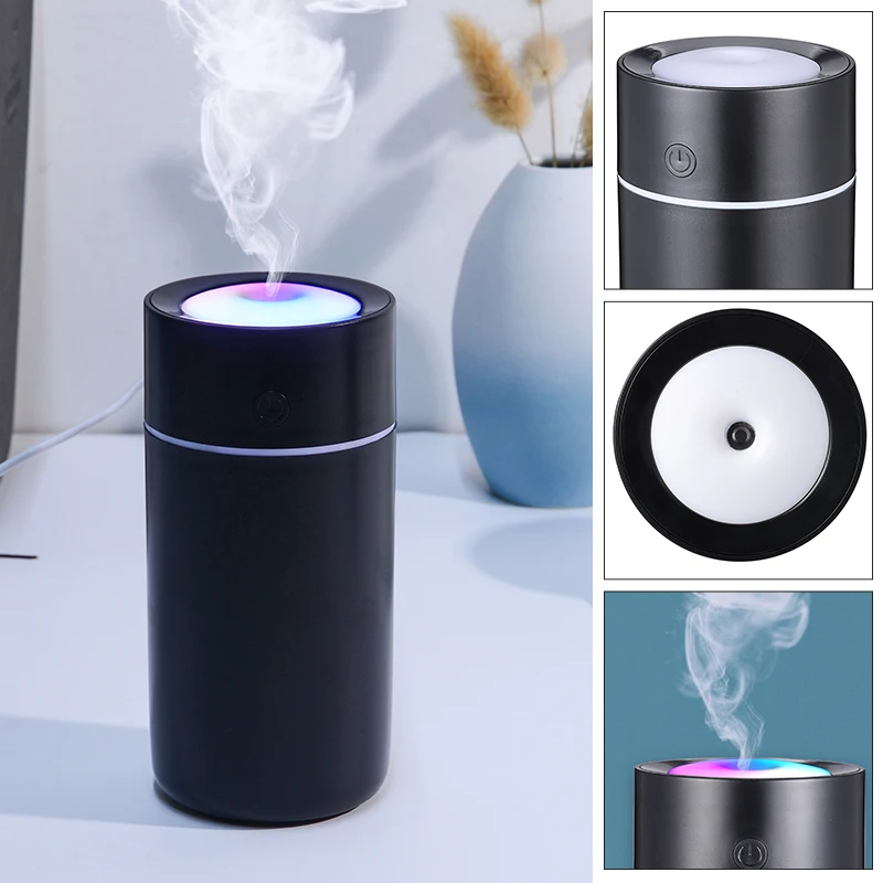 

Car Electrical Appliances 1pc 350ML Portable Air Humidifier Aroma Essential Oil Diffuser Quiet USB Mist Maker Humidifiers