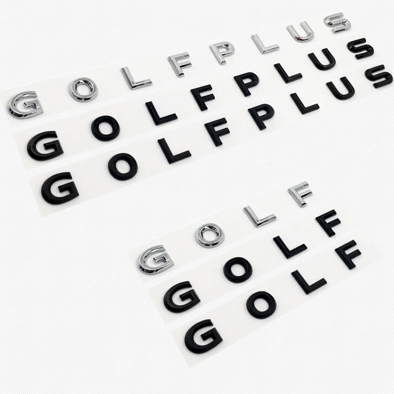Эмблема с 3D буквами для гольфа NEWGOLF 6 7 GOLFPLUS автостайлинг установка логотип