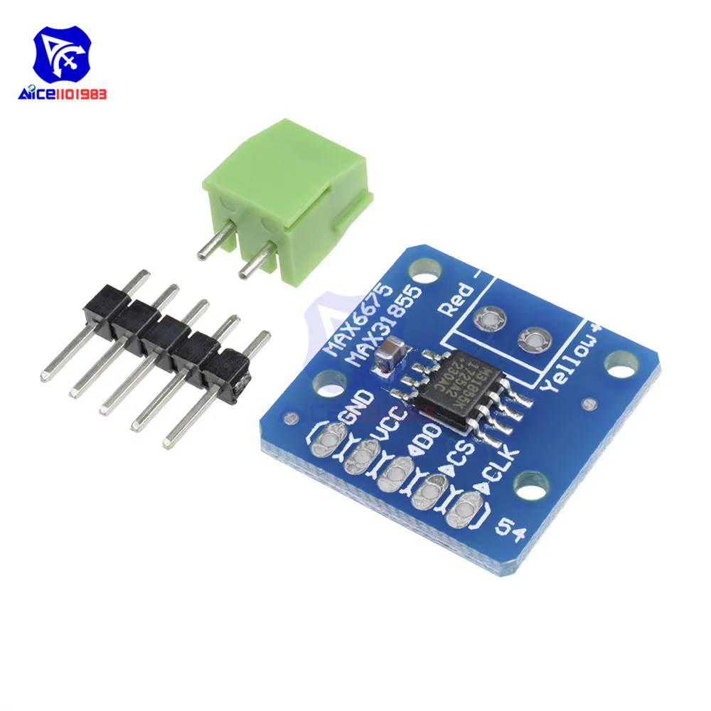 Модуль платы датчика температуры термопары типа K diymore MAX31855 SPI для Arduino|module