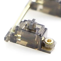 gold plated screw transparent pcb satellite shaft 6 25u 2u diy customized mechanical keyboard
