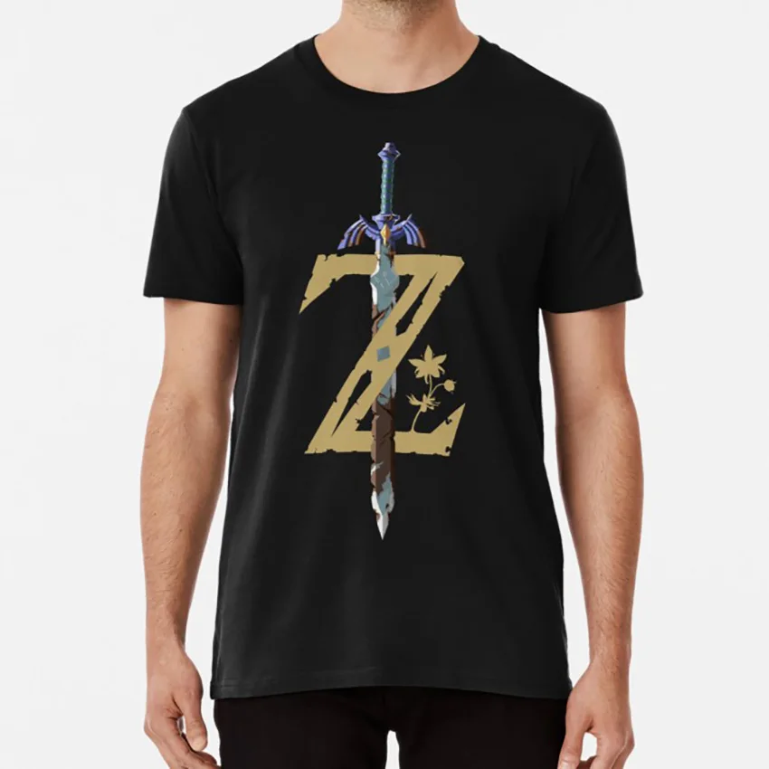 The Legend of Zelda: Breath the Wild Z T shirt legend zelda breath wild logo retro mastersword link archer |