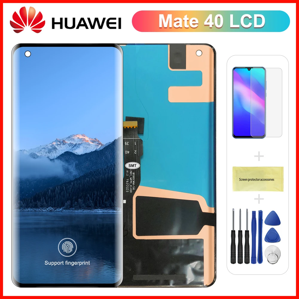 

6,5 "новый оригинальный ЖК-дисплей для Huawei Mate 40 сенсорный экран дигитайзер в сборе с рамкой для замены для экрана Mate40