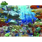 YUMEART Алмазная вышивка подводный мир 5D DIY алмазная живопись вышивка крестиком парус Стразы мозаика пейзаж ремесло Домашний декор