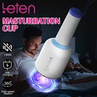 Мужской мастурбатор Leten, 10 режимов вращения, фонарик, Вибратор, Вагина, интимные игрушки для мужчин