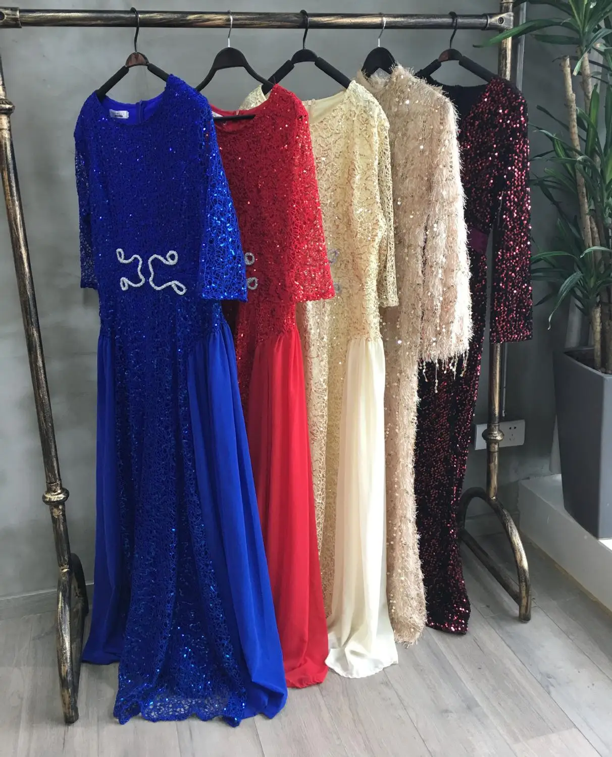 

Elegant African Dashiki Dress Lace Sequins Bazin Muslim Abaya Long Maxi Robe Gowns Evening Party Traditional Hipster