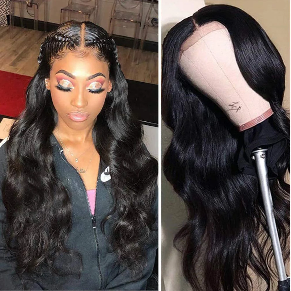 

Парик AIMEYA с объемными волнами 13x6, парики с прозрачными кружевами спереди для чернокожих женщин, человеческий парик с предварительно выщипа...