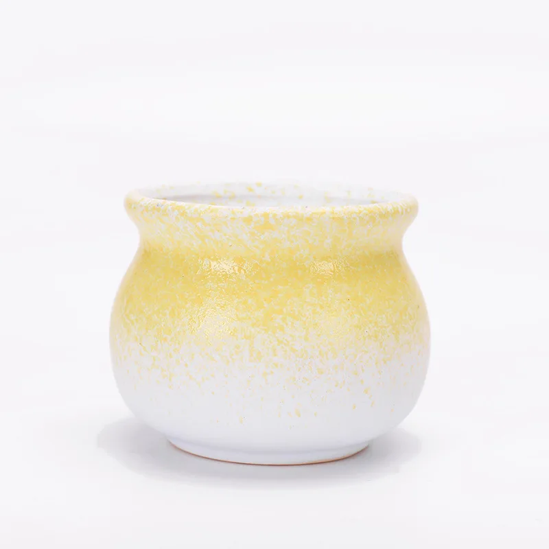 Горшок для суккулентов цветной мясистый цветочный горшок макарона керамический