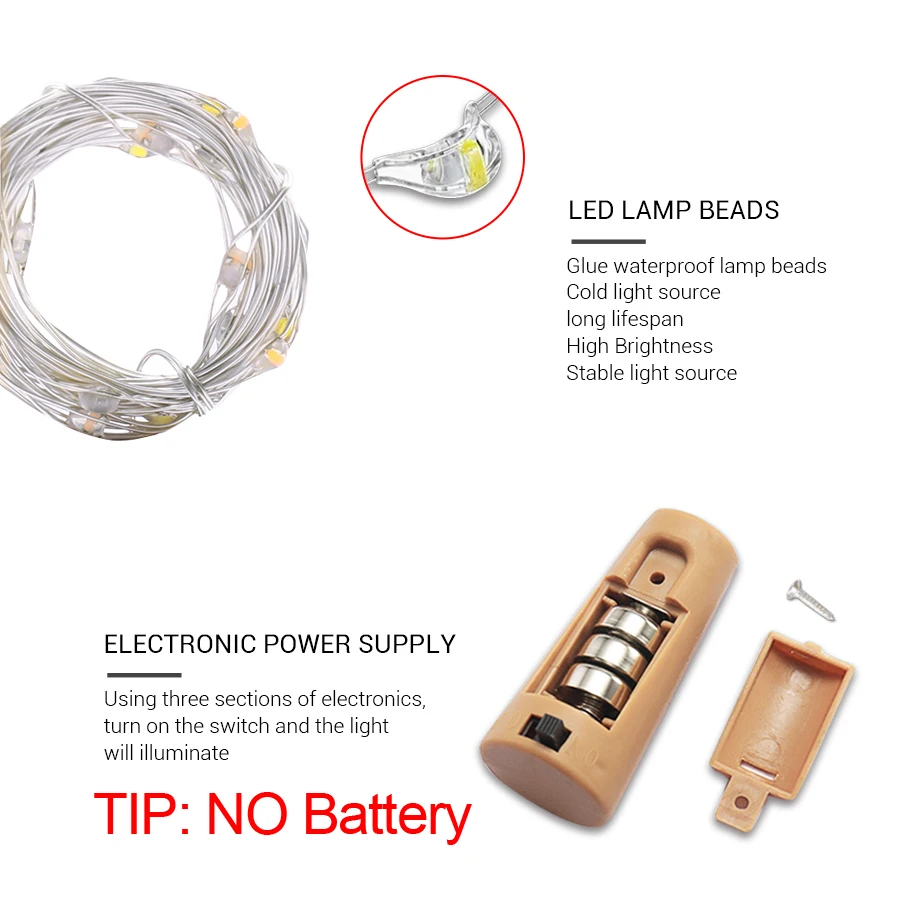 

Battery Powered Garland Wine Bottle Lights with Cork 2M 20 LED Copper Wire Colorful Fairy Lights String for Party Wedding Decor