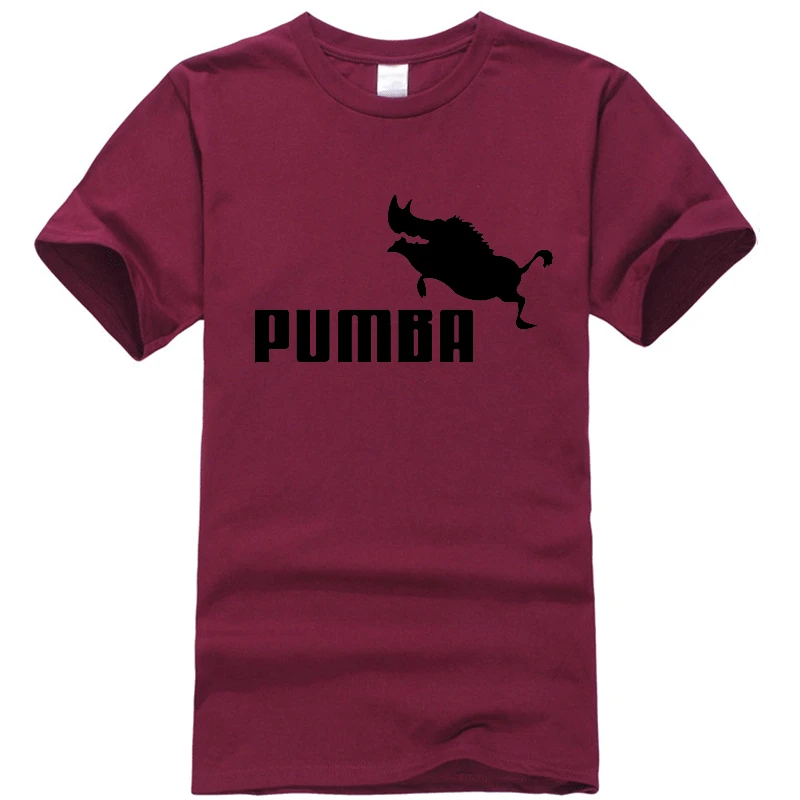 Новинка года, брендовые футболки homme Pumba, Мужская футболка с короткими рукавами, хлопок, летняя повседневная футболка для мальчиков, модная футболка - Цвет: LS 1