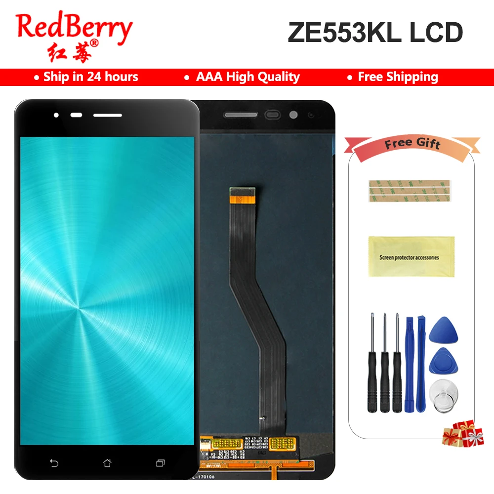 5 ''для ASUS ZenFone 3 Zoom ZE553KL ZE553 Z01HDA ЖК дисплей Сенсорная панель дигитайзер с рамкой