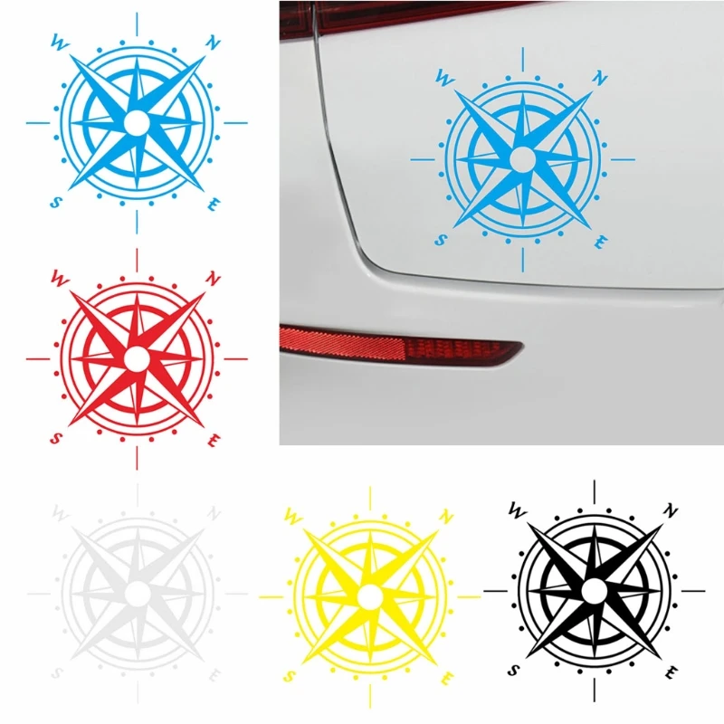 Новейший художественный дизайн виниловые автомобильные наклейки с компасом