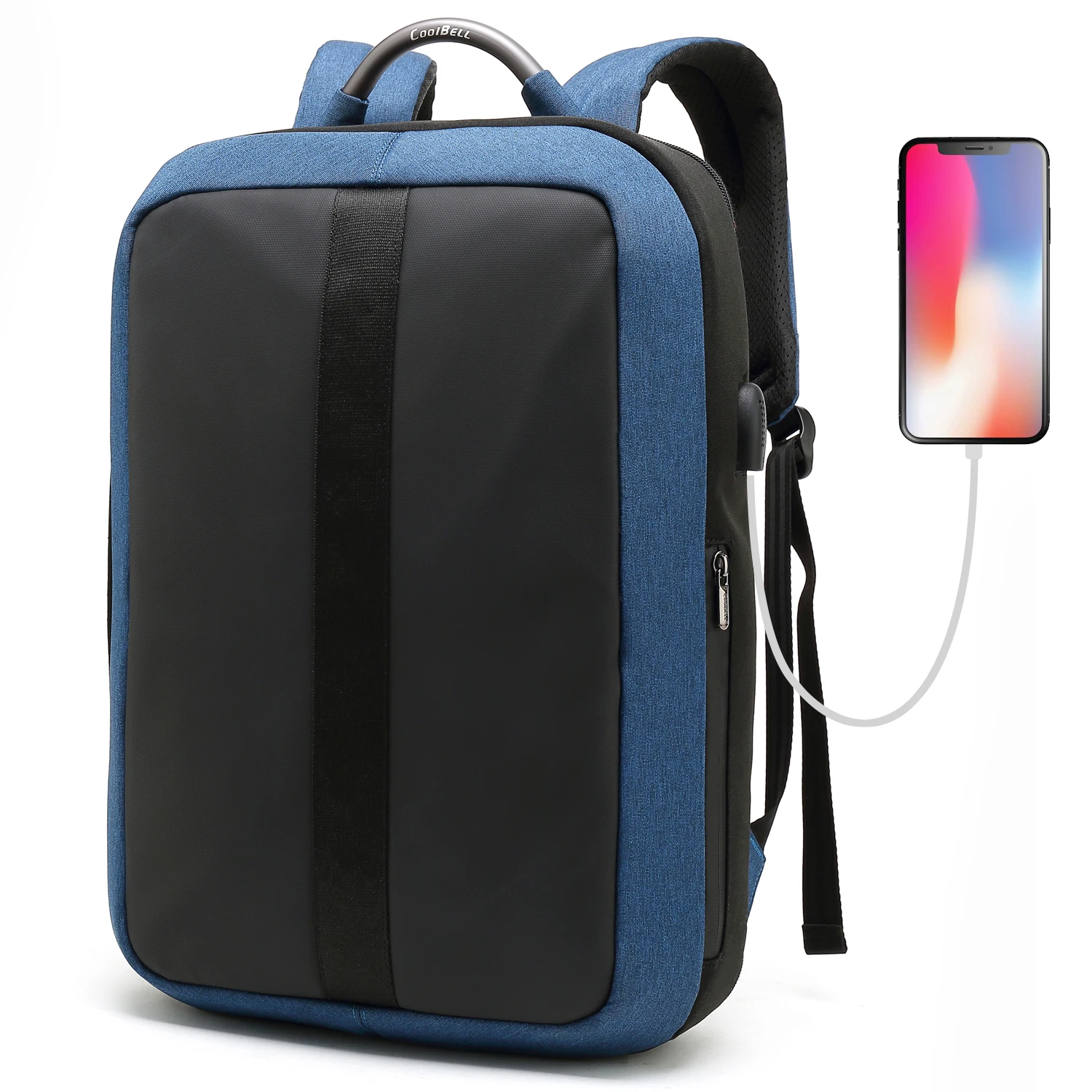 

CoolBELL 15.6 Inch Laptop Backpack Anti-theft Business Backpack Leisure Backpack Travel Rucksack with USB Charging Port