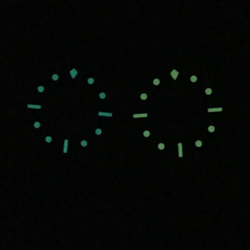 NH35 dial Vintage black  with C3/BGW9 Luminous for SKX007/009 SBDX Diving watch mod fit NH35 NH36 Movement 28.5mm