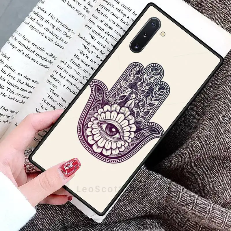 

Hamsa Hand of Fatima Phone Case For Samsung Galaxy S8 S9 S10 Plus S10E Note 3 4 5 6 7 8 9 10 Pro Lite cover