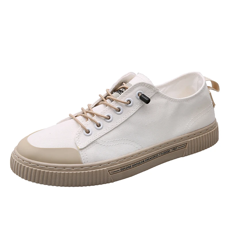 

Spring and Autumn 2021 New Flat Breathable Casual Shoes Men All-match Shoes for Male Comfortable Lace-up Soft Bottom Men Shoes