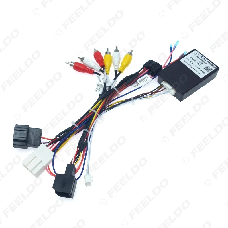 Автомагнитола FEELDO 16-контактный адаптер на Android с can-шиной жгутом проводов |