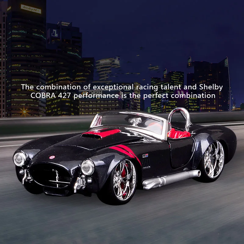 Коллекционная модель машины Maisto 1:24 Shelby 427 имитация кобры из сплава коллекция для