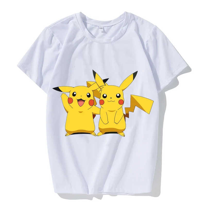 

Pokémon-Serie Sommer Pokémon Mode Cartoon T-Shirt Hip-Hop Street Casual Kurzarm Herren T-Shirt Damen T-Shirt