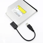 USB адаптер 35 см для ПК 6P + 7P CD DVD Rom SATA к USB 2,0 конвертер slim Sata 13 Pin кабель привода для ПК ноутбука