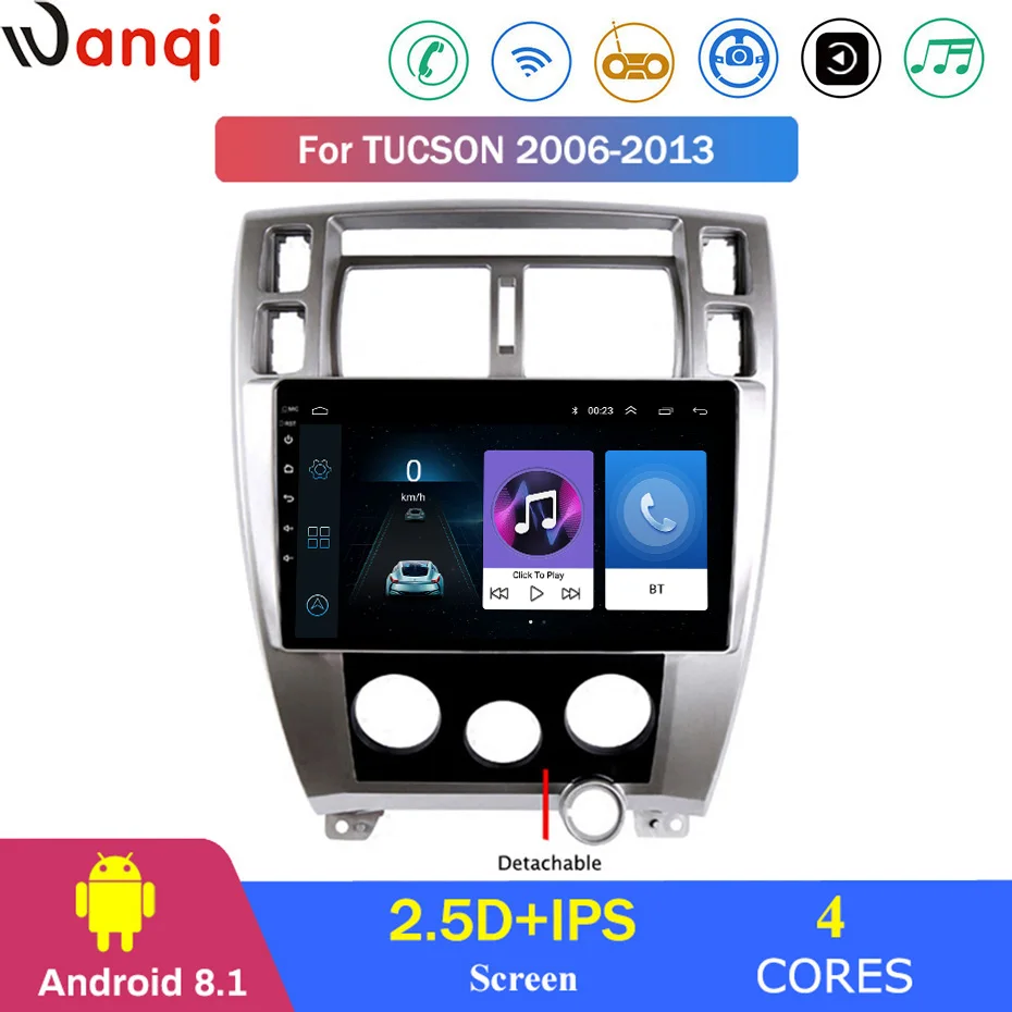 Для hyundai Tucson 2006 2013 автомобильный Радио Мультимедиа Видео плеер навигация gps Android 8 1