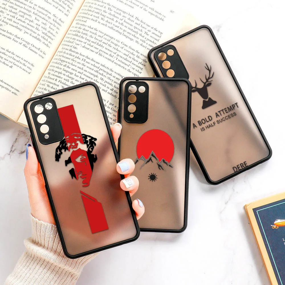 

P30 P40 P50 Case For Huawei Honor 50 SE Pro 20 30 10i 20i 9A 8X 10X Lite Cases For Huawei Y6p Y6 Y9 Prime 2019 Funda Black Cover