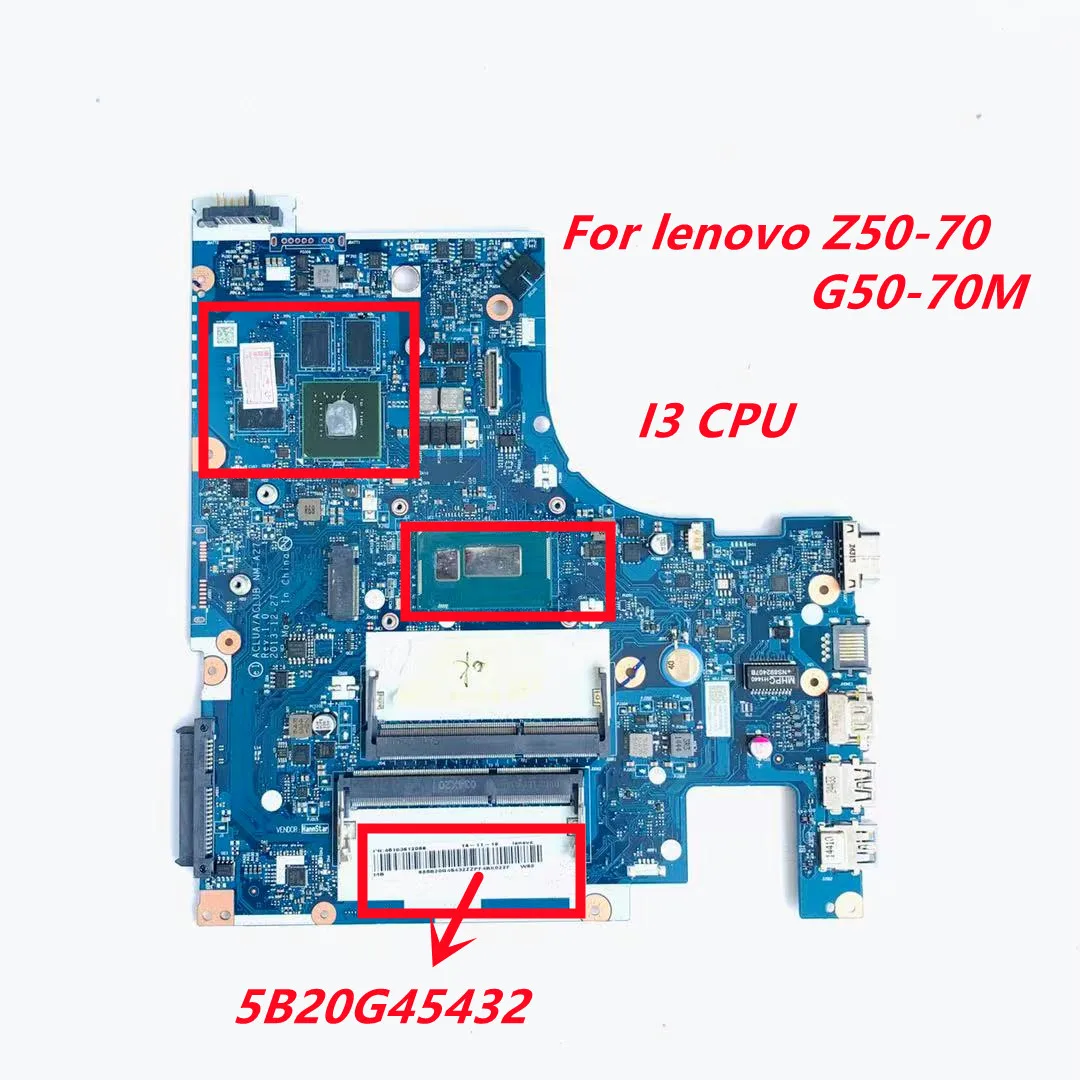 

For lenovo Z50-70 G50-70M Laptop motherboard NM-A273 I3 CPU GT820M 2G mainboard 100% fully tested ok