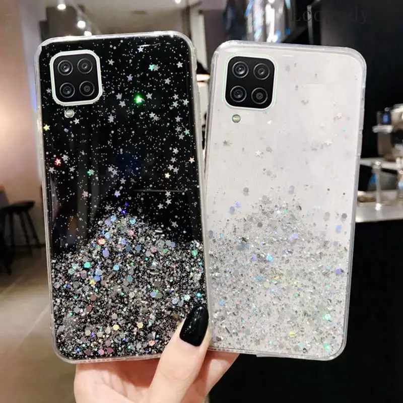 

For OPPO A15 Case Glitter Cover OPPO A15 A 15 A53 A9 A5 2020 Realme 8i 9i 9 8 7 6 Pro Find X5 C21Y C25 C25S 7i Back Covers Funda
