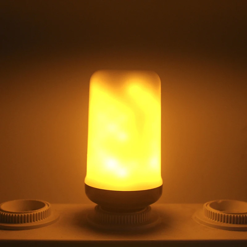 5 Вт 7 огнеупорный светильник с эффектом пламени E27 E26 E14 Светодиодный мерцающей