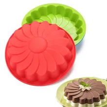 3D Siliconen Cakevormen Diy Zonnebloem Ovenschaal Bakvormen Cookie Mould Dessert Gebak Cake Decorating Tool Keuken Accessoires