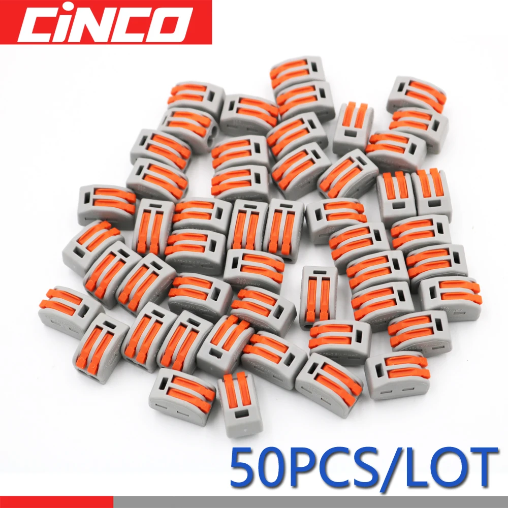 50 шт. 222 412 PT 212 PT212 2 pin полюс Универсальный Компактный проводной разъем проводки