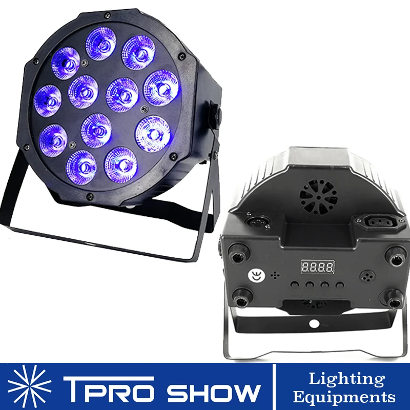 DMX светодиодный стирка RGBW параболический алюминизированный отражатель 12x12 Вт без