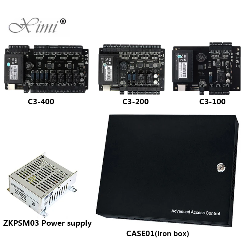 TCP/IP Управление Панель доступа доска ZK C3 400 4 двери Система контроля система с