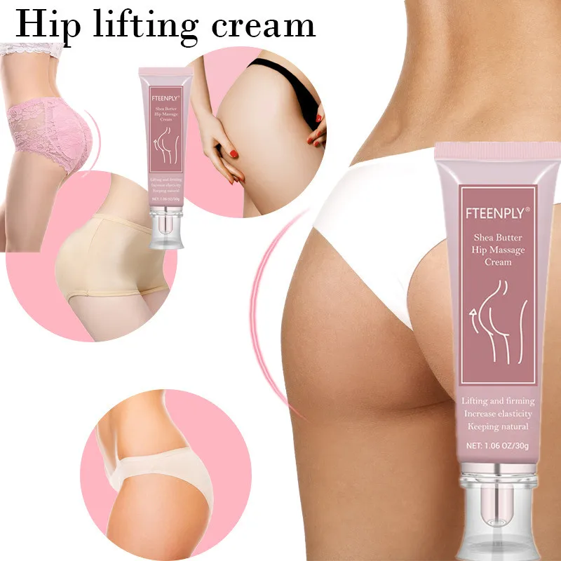 

FTEENPLY Hip Lift Massage Cream Natural Shea Butter Extraction Effective Anti-wrinkle Firming Buttock Butt Enlargement Cream 30g