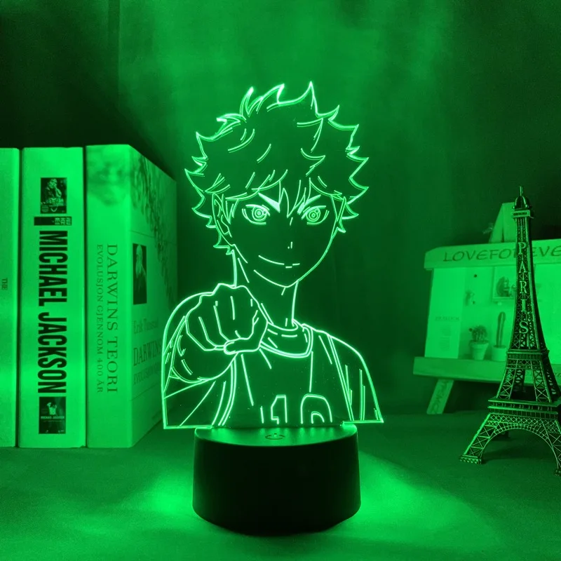 

Haikyuu аниме светодиодный ночсветильник Shoyo Hinata для спальни Декор подарок бойфренду на день рождения светильник манга Haikyuu светодиодный Свето...