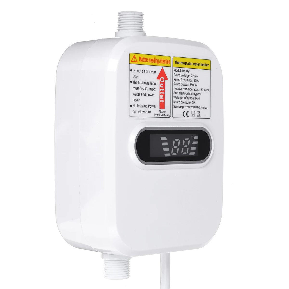 RX 21 Warmtoo Электрический Проточный 3500 Вт мини мгновенный нагреватель горячей воды