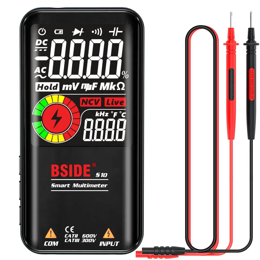 

New S10 Intelligent LCD Color Large Screen Multimeter 3 Results Display Super Large LCD 3 Results Display Voltage Multimetro