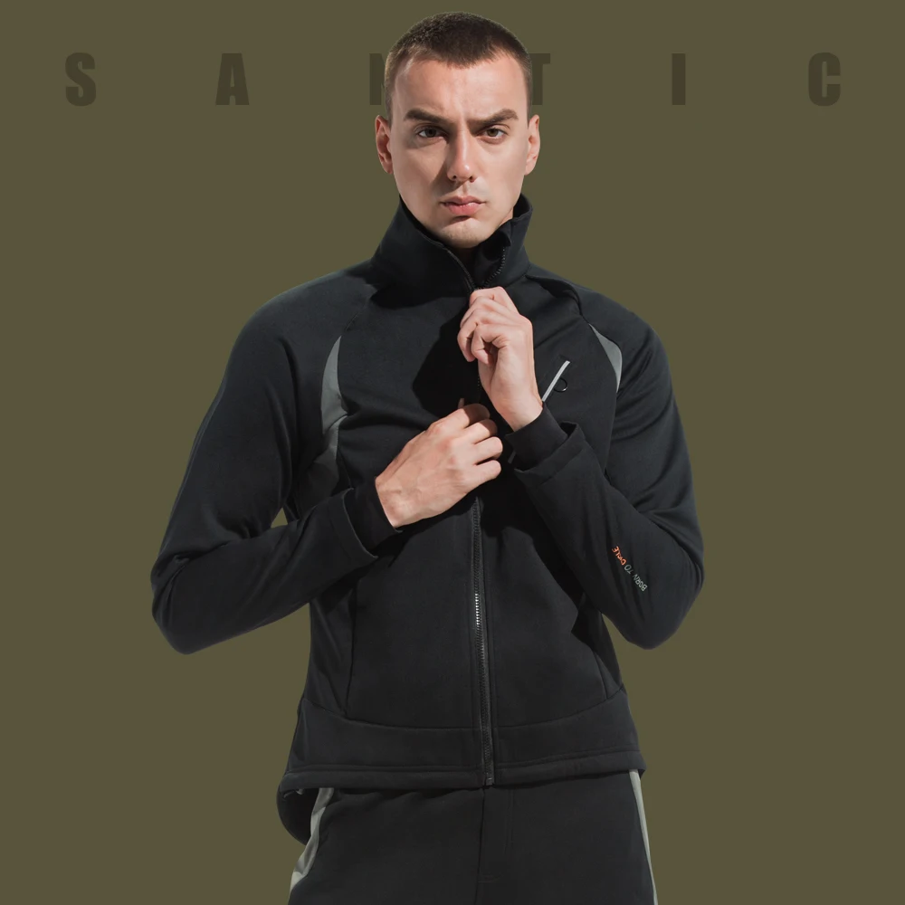 

Santic Men Cycling Jacket Windproof MTB Jackets Fleece Warm Cycling Casual Coat Autumn Winter Reflective Bicycle Jacket Clothing